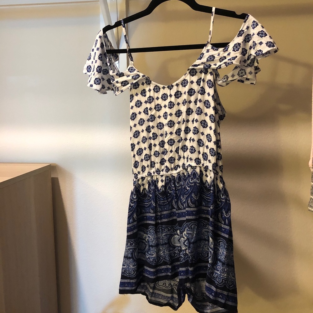 BeBop Blue Paisley Romper